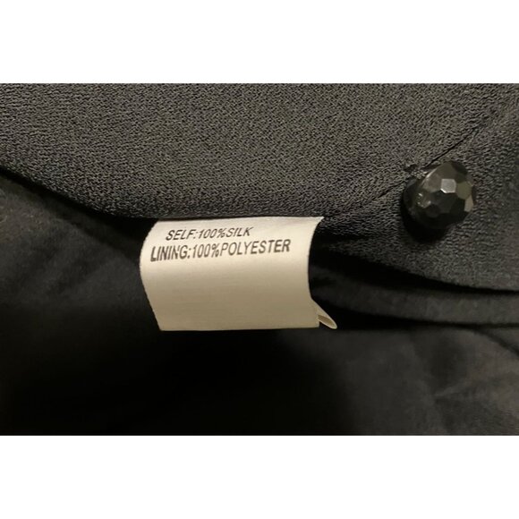 Stunning Kay Unger Silk Maxi Dress 10 Halter Plunge Backless Formal 100% Silk - Picture 7 of 9